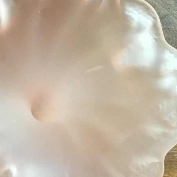 Art Nouveau Frosted Pink Art Glass Trumpet Vase - Picture 12 of 12